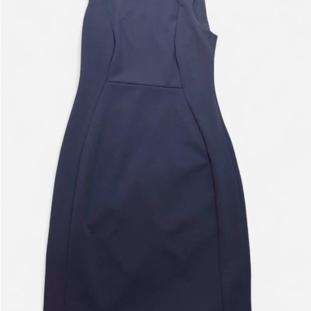 Calvin Klein Navy Midi Sheath Dress